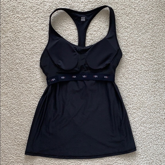 NWOT Victoria’s Secret VSX Knockout Racerback Top Black - Picture 4 of 8